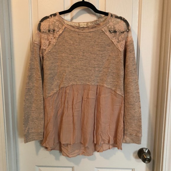 Altar’d State Bohemian Babydoll Top - Picture 1 of 5